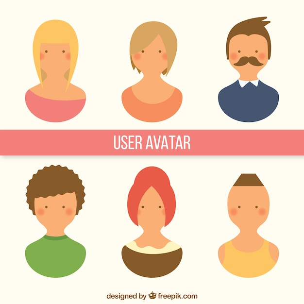 Free Vector | Nice user avatar colecction