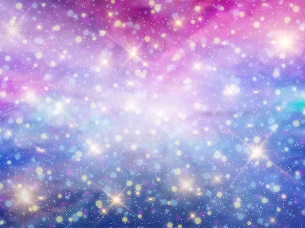 Night Sky Pastel Fantasy Galaxy Background Premium Vector