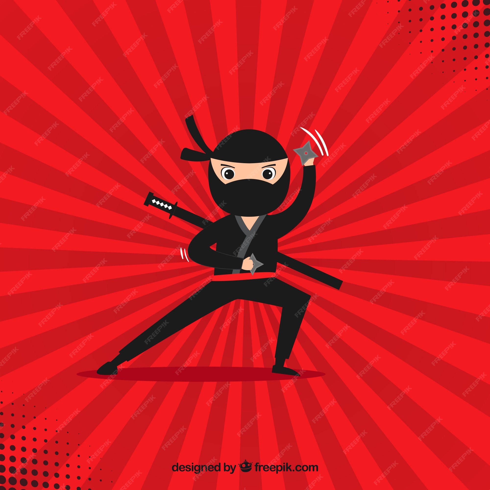 Premium Vector | Ninja background