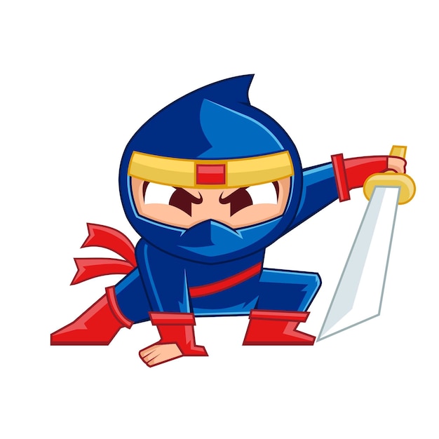 Download Ninja boy mascot design | Premium Vector
