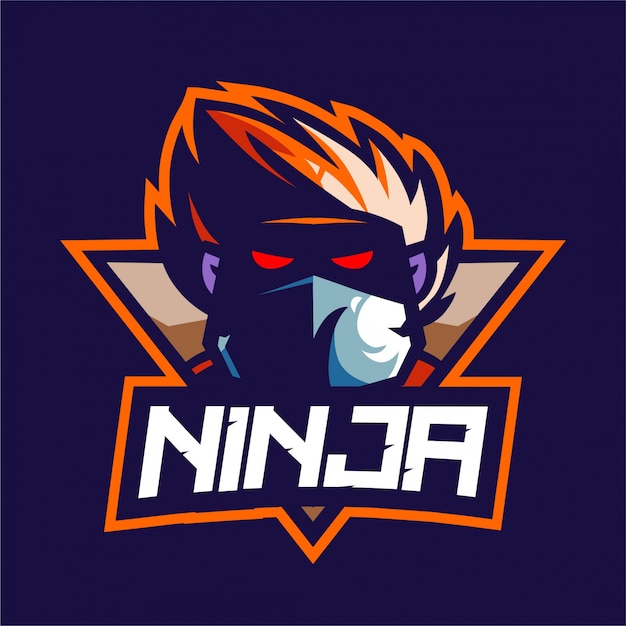 Download Free Ninja Gamer Mascot Logo Premium Vector Use our free logo maker to create a logo and build your brand. Put your logo on business cards, promotional products, or your website for brand visibility.
