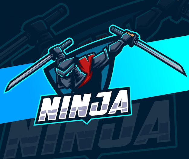 Premium Vector | Ninja mascot esport logo