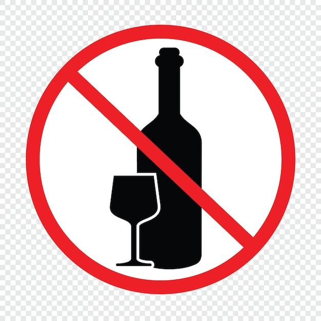 Premium Vector | No alcohol sign