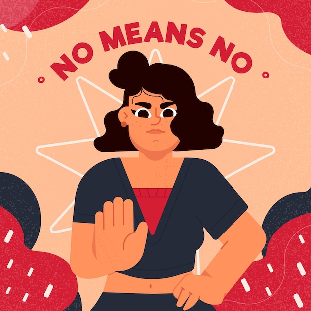 No means no | Free Vector