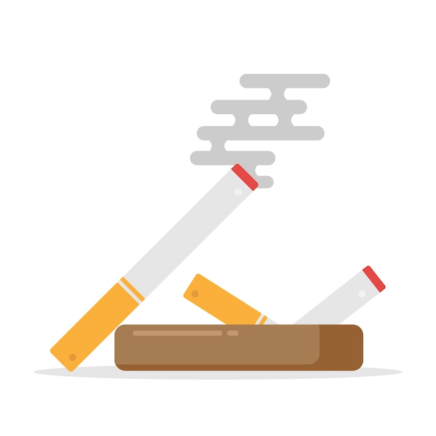 禁煙タバコとサイン タバコアイコン プレミアムベクター