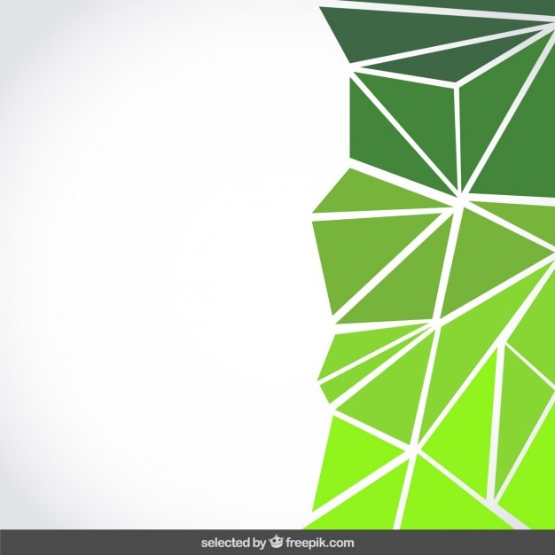 Зеленый треугольник на прозрачном фоне