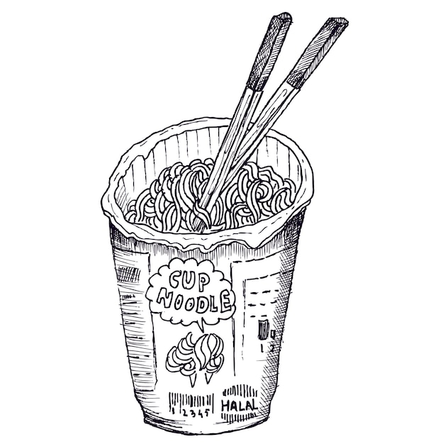 Featured image of post Cup Noodle Drawing