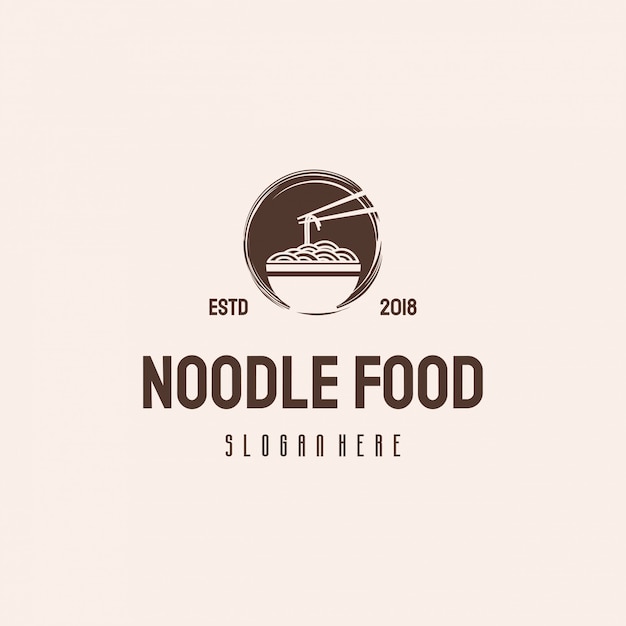 Download Free Noodle Food Logo Hipster Retro Vintage Template Restaurant Logo Use our free logo maker to create a logo and build your brand. Put your logo on business cards, promotional products, or your website for brand visibility.