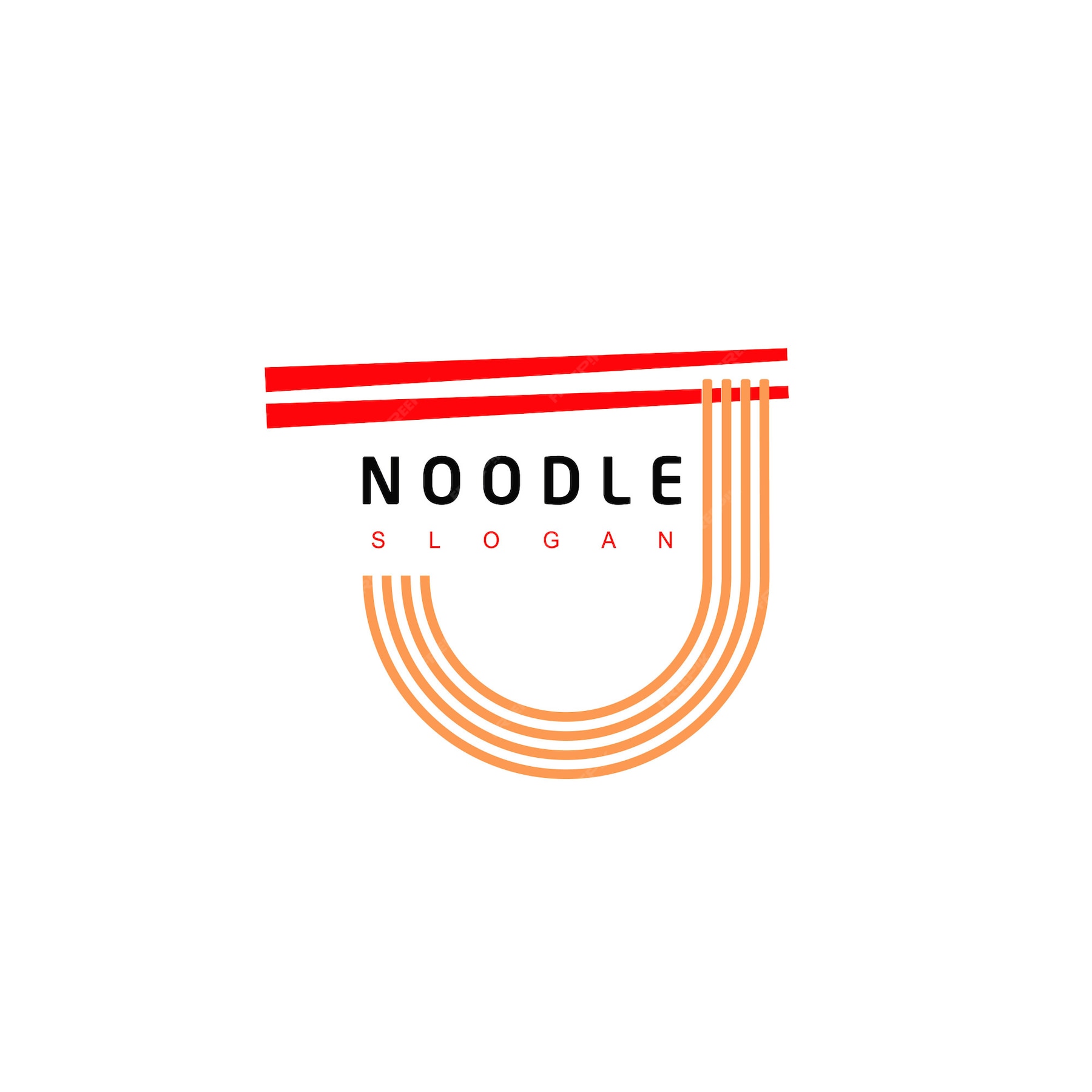 Premium Vector Noodle Logo