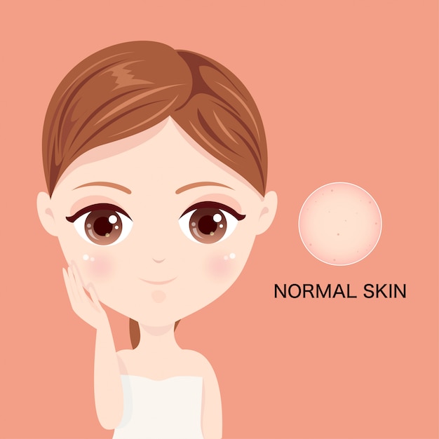 Premium Vector Normal Skin Face