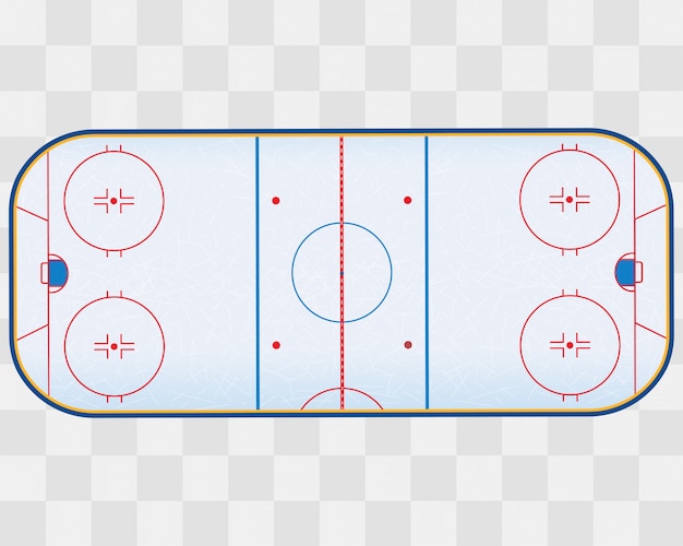 Premium Vector | North American Ice Hockey Rink