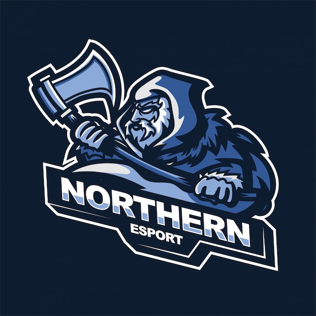 Download Free Northern Warrior Holding Axes E Sport Gaming Mascot Logo Template Use our free logo maker to create a logo and build your brand. Put your logo on business cards, promotional products, or your website for brand visibility.