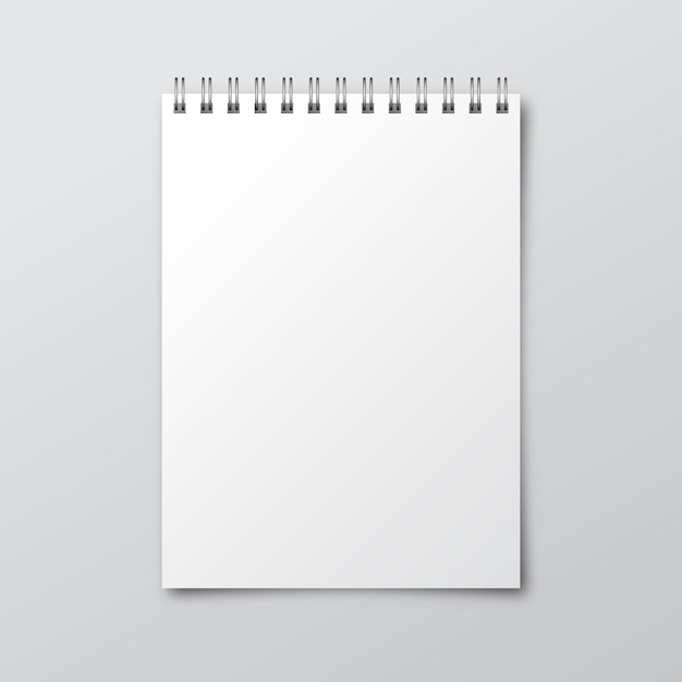 Download Premium Vector Notebook Mockup Of Paper Notebook Template Of Notebook PSD Mockup Templates