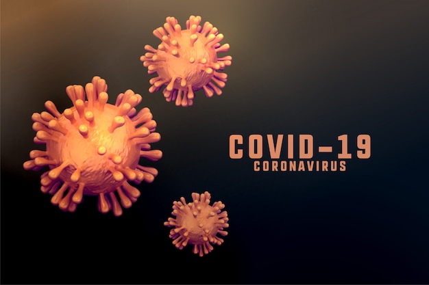 Free Vector | Novel coronavirus outbreak background with virus cell