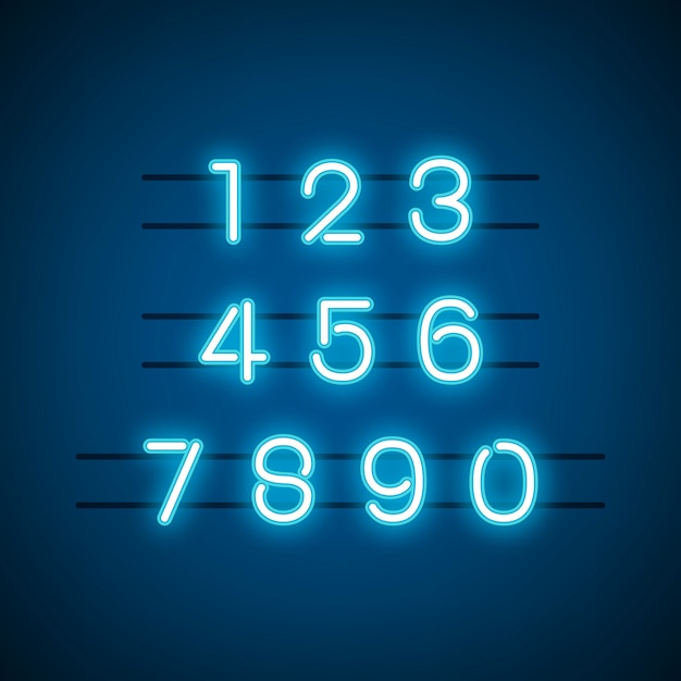 Number 0-9 numeral system vector Vector | Free Download