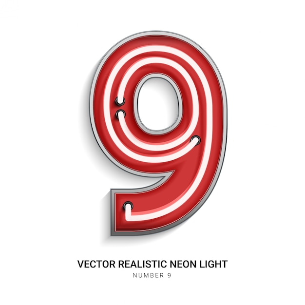 Number 9 Vector | Premium Download