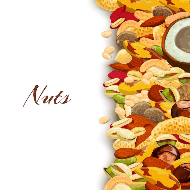 Nuts Mix Background