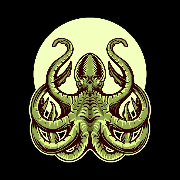 mood octopus green