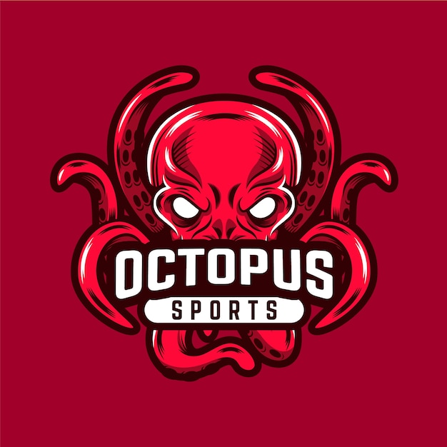 Octopus logo template | Free Vector