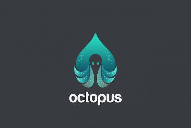 Octopus logo Premium Vector