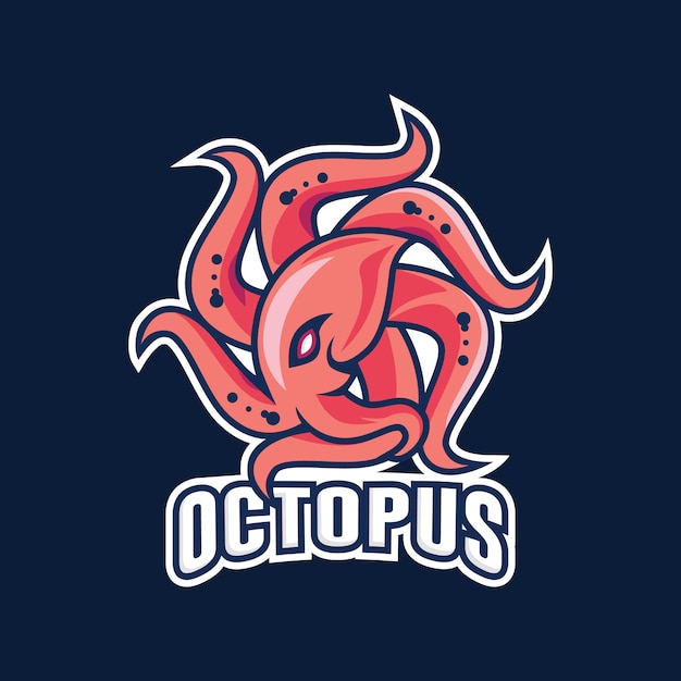 Premium Vector | Octopus sports mascot logo