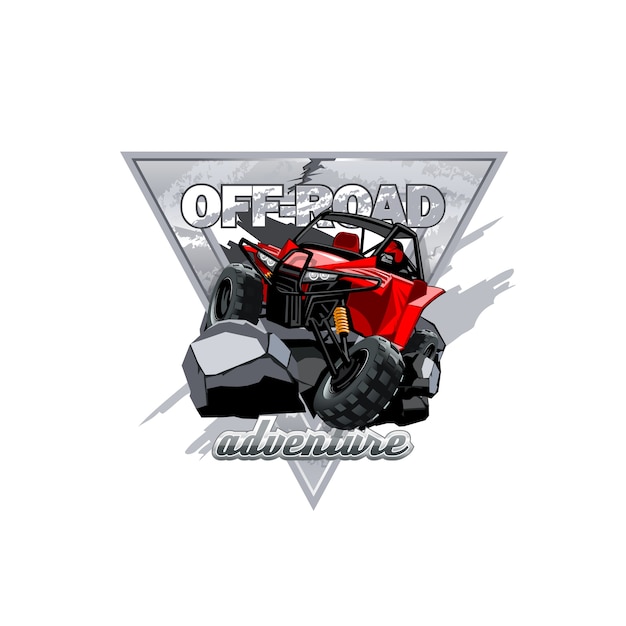 Premium Vector | Off-road atv buggy logo