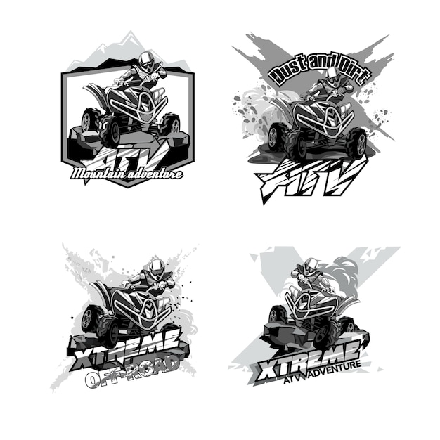Download Free Off Road Atv Quad Bike Set Of Logos Black And White Premium Vector Use our free logo maker to create a logo and build your brand. Put your logo on business cards, promotional products, or your website for brand visibility.