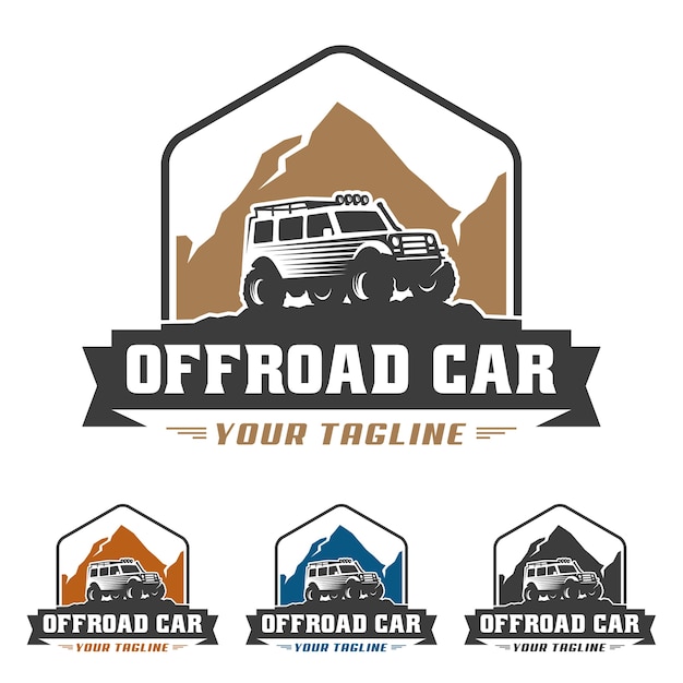 Premium Vector | Off road car logo, offroad logo, suv car logo template ...