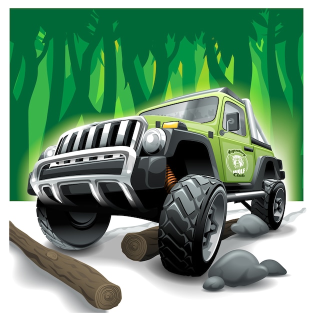 Download Free Off Road Green Vehicle Suv Premium Vector Use our free logo maker to create a logo and build your brand. Put your logo on business cards, promotional products, or your website for brand visibility.