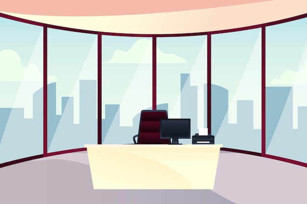 Free Vector | Office background for video conferencing