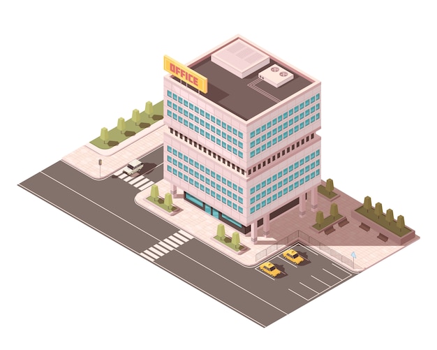 Office building Free Vector