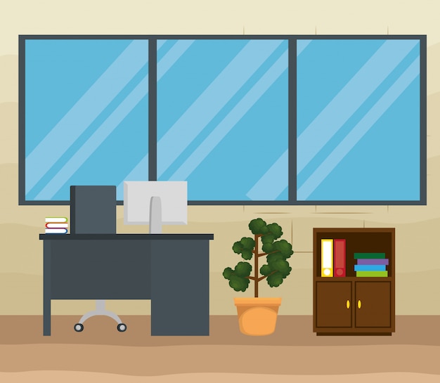 Download Office workplace Vector | Free Download