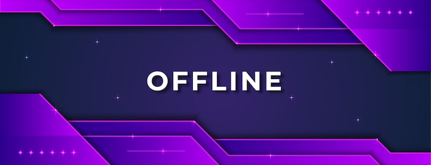 Premium Vector Offline Twitch Banner Concept