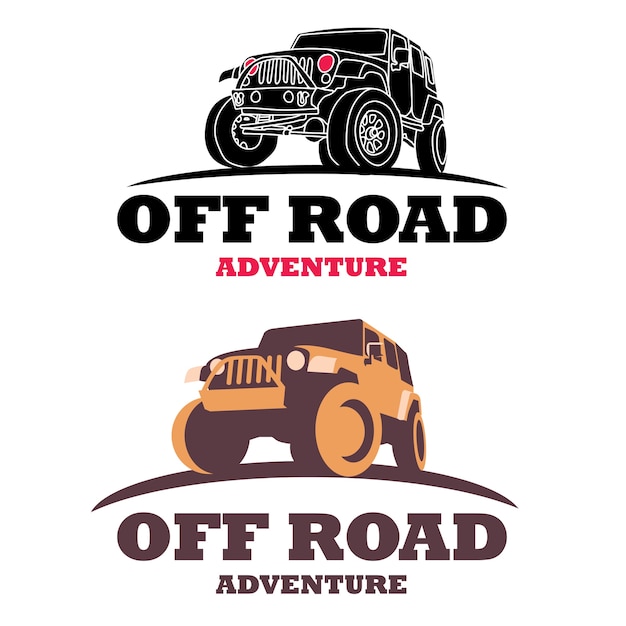 Premium Vector | Offroad car logo