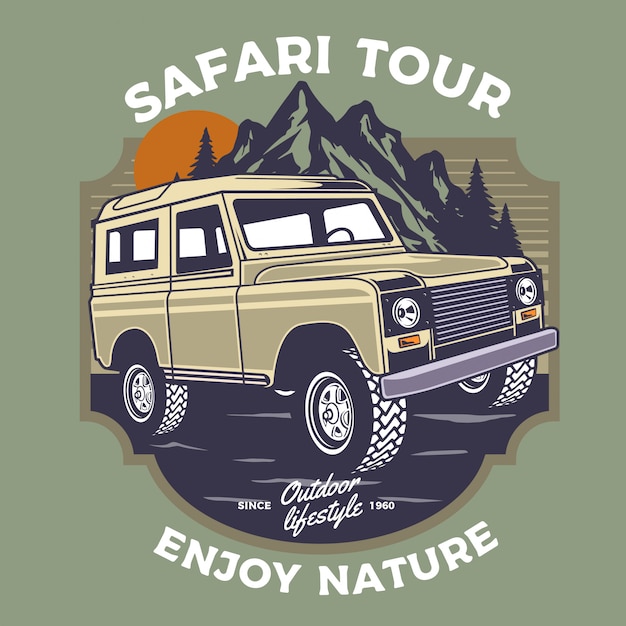 Download Free Offroad Safari Car Illustration Premium Vector Use our free logo maker to create a logo and build your brand. Put your logo on business cards, promotional products, or your website for brand visibility.