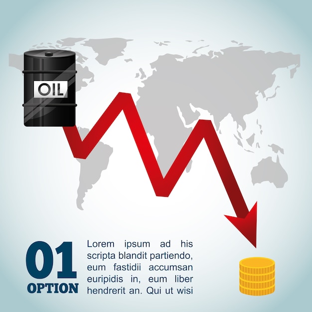 Premium Vector | Oil prices