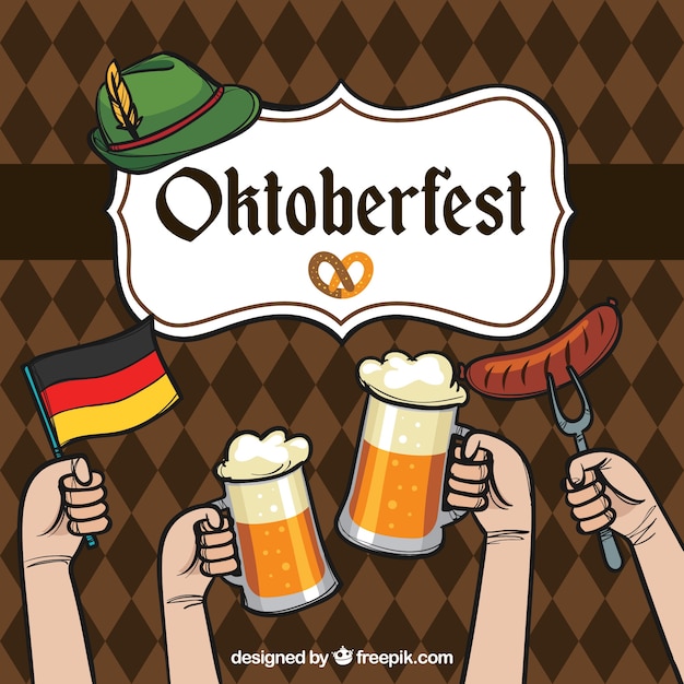 Free Vector | Oktoberfest, celebration