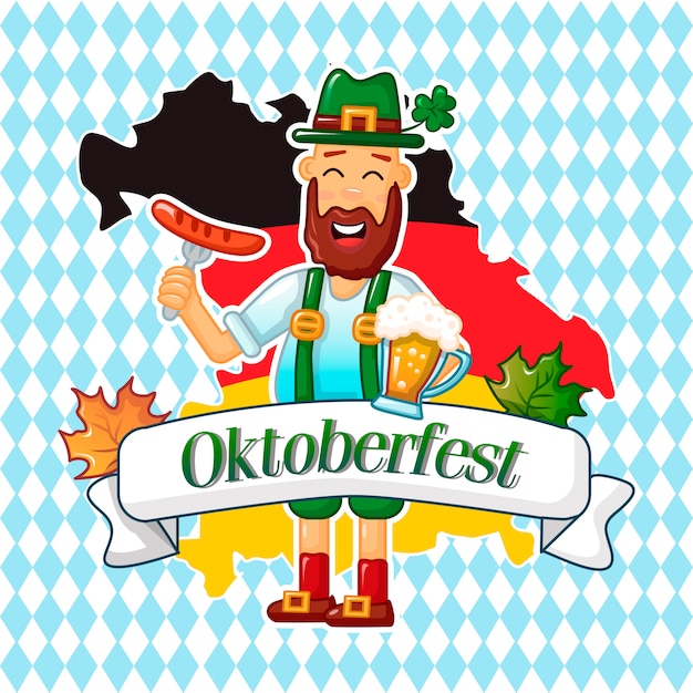 Oktoberfest Cartoon Man