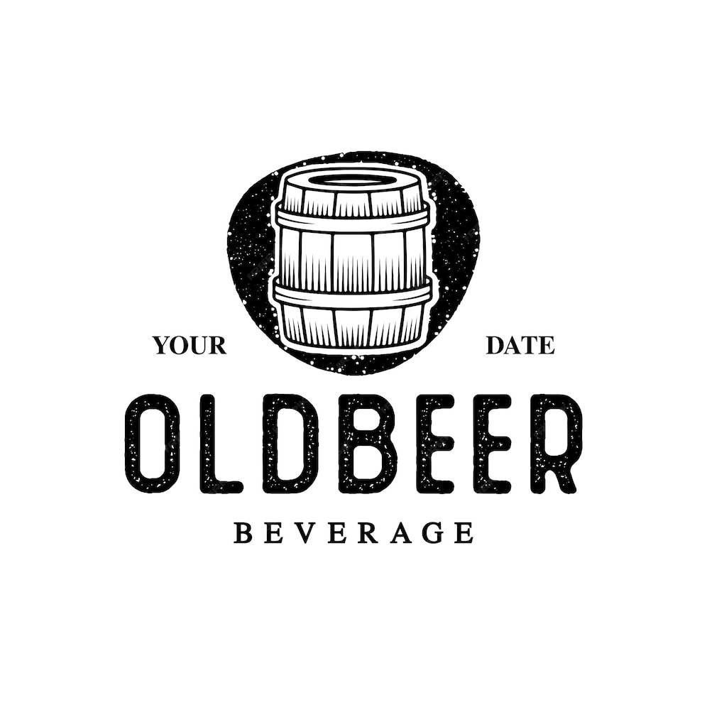 Premium Vector | Old beer barrel logo