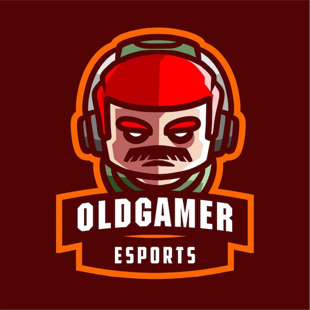 Download Free Old Gamer Mascot Gaming Logo Premium Vector Use our free logo maker to create a logo and build your brand. Put your logo on business cards, promotional products, or your website for brand visibility.