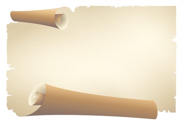 Premium Vector Old Paper Scroll Banner