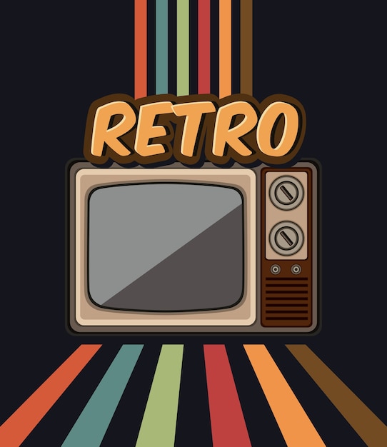 Premium Vector | Old retro tv in vector illustration design