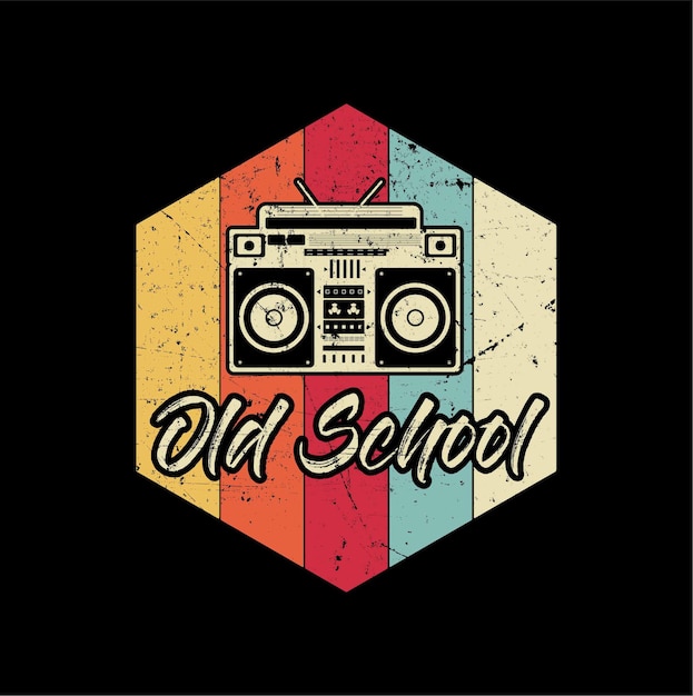 Premium Vector | Old school hip hop