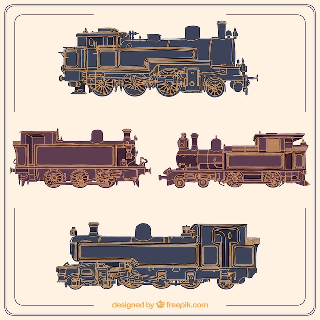 Old train collection