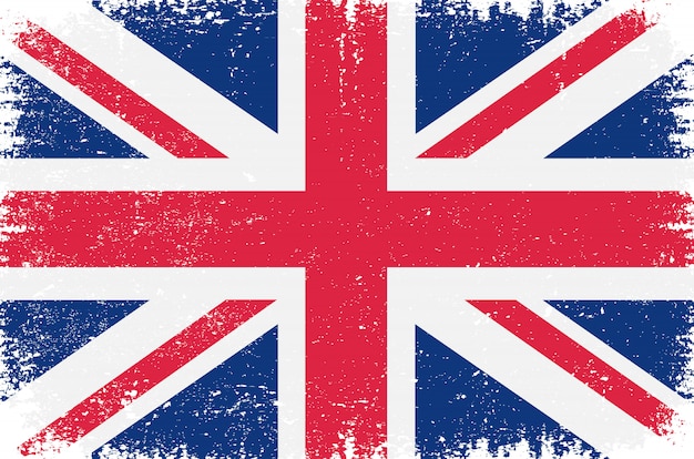 Old vintage british flag | Premium Vector