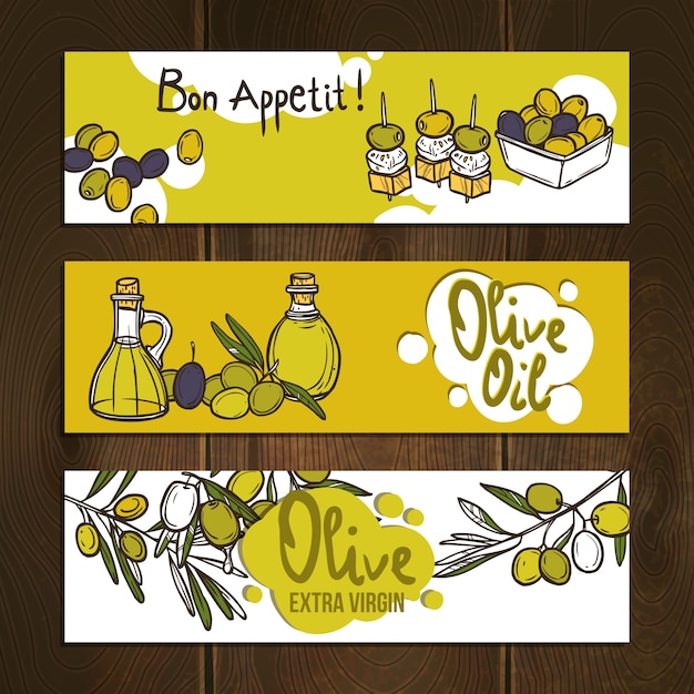 Olive Banners Set