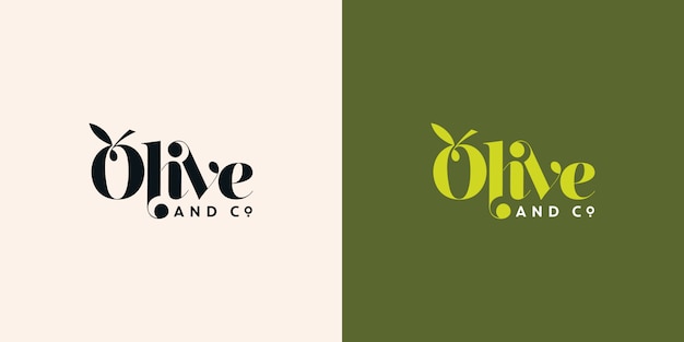 Download Free Olive And Co Typography Logo Design Template Premium Vector Use our free logo maker to create a logo and build your brand. Put your logo on business cards, promotional products, or your website for brand visibility.