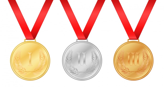 Premium Vector | Olympic games medals