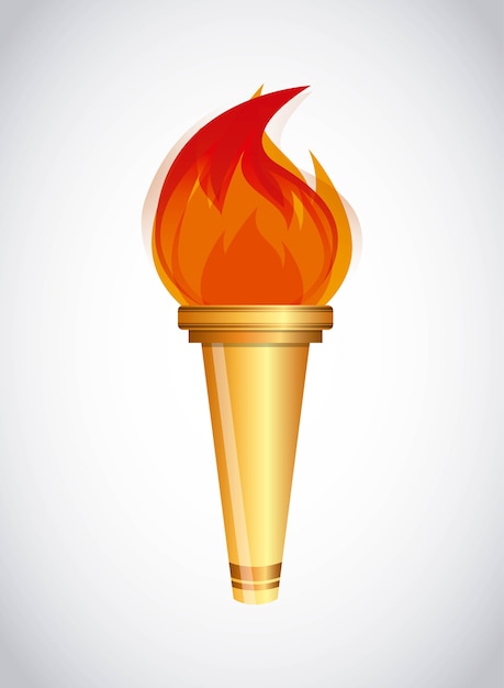 Premium Vector | Olympic Torch Design