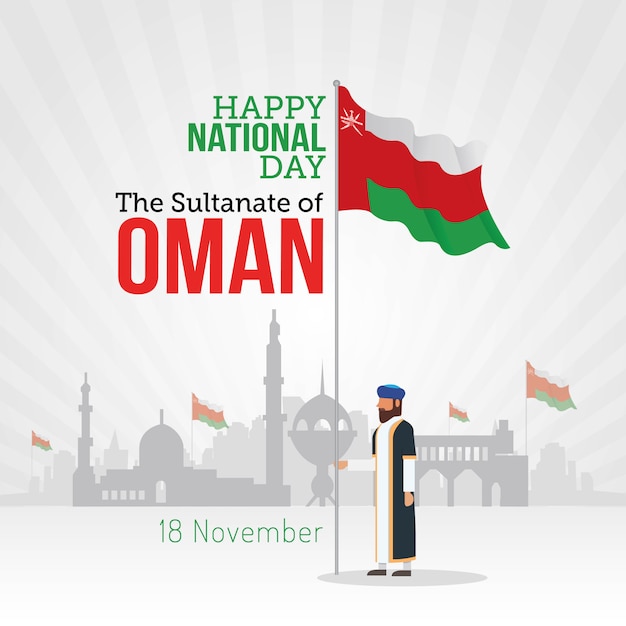 Premium Vector | Oman national day